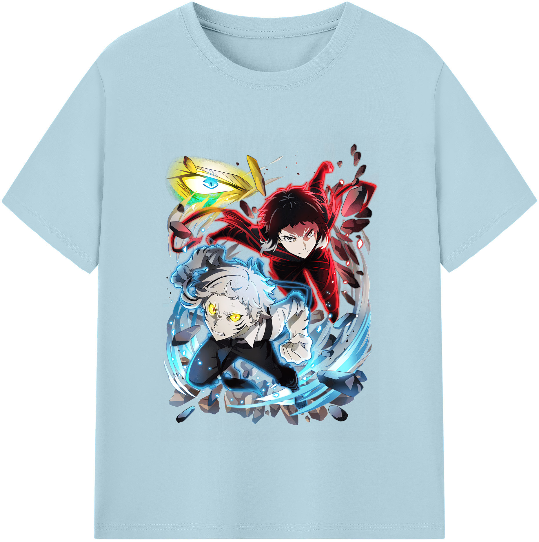 （画像用） 文豪ストレイドッグス Bungo Stray Dogs 綿100％半袖Tシャツ（フロントプリント）